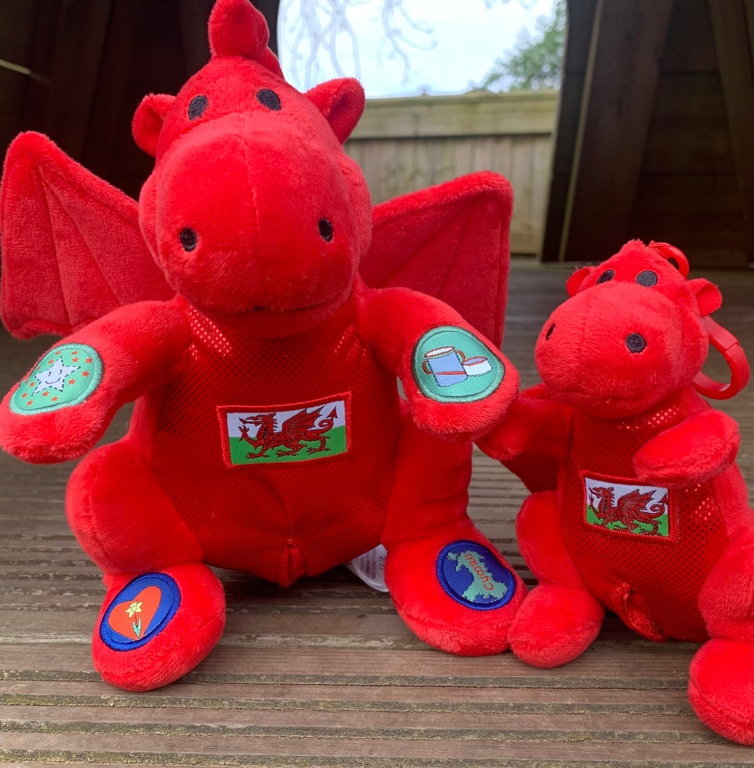 Welsh Musical Red Dragon Toy Bundle